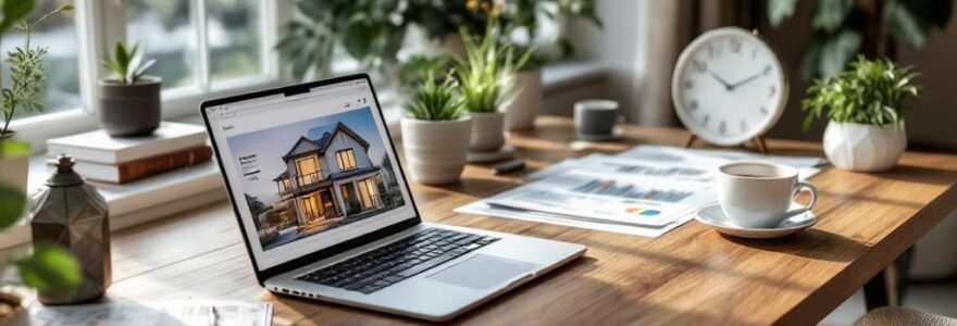 ordinateur immobilier table